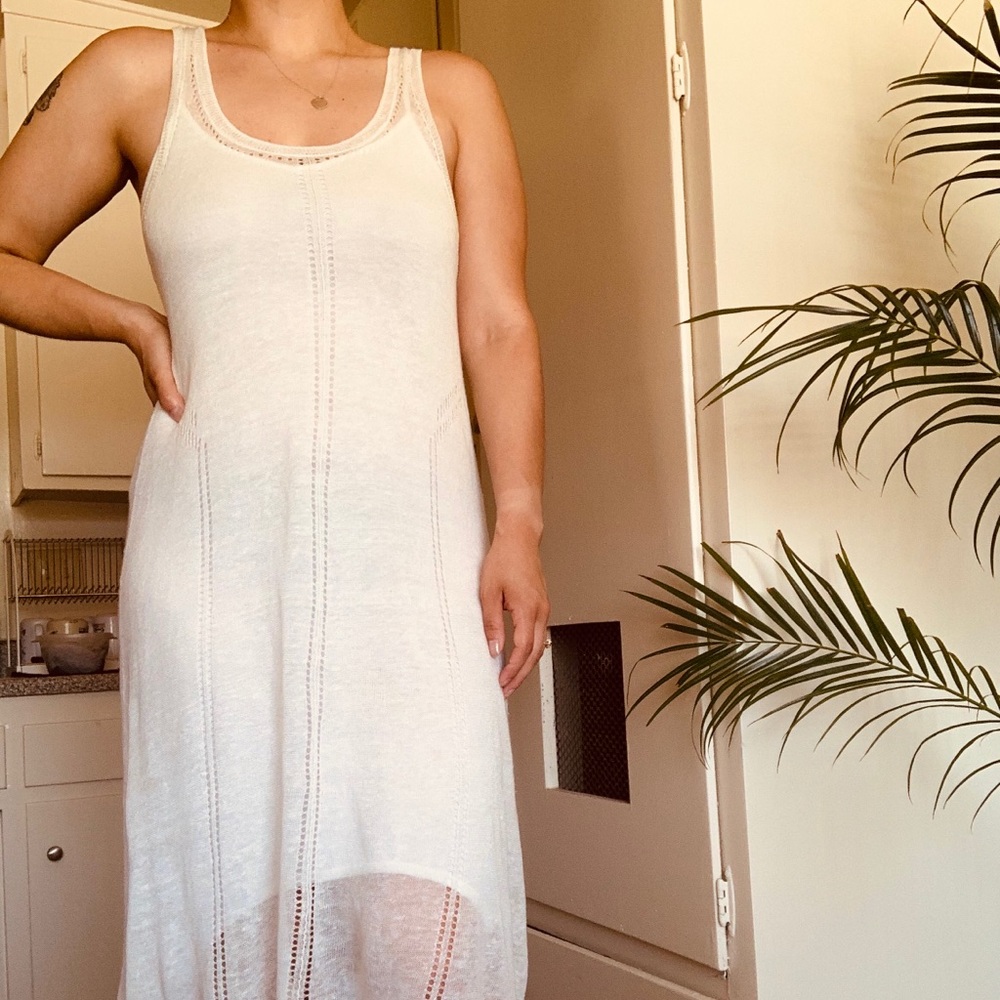Lucky Brand Crochet Maxi Dress